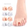 Separador de Dedos de un Solo Orificio Engrosado para Sebs Corrección de Hallux Valgus Dedo Gordo Dedos Solapados Clip de Separación Abrazadera Suave Separador de Pies