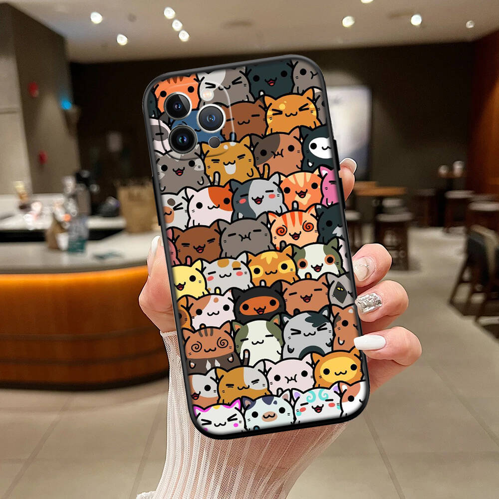 Cat Cartoon Phone Case for Xiaomi Poco C40 C51 C50 C55 C65 C71 C75 C85 F8 F7 F6 F5 F3 F2 X7 X6 X4 X3 M7 M6 M5 M4 M3 M2 Pro