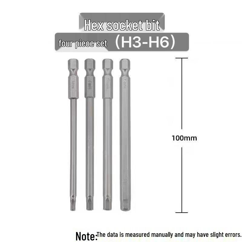 Sechskant Starke Magnetische S2 Schraubendreherbit für Handbohrmaschinen und Elektrische oder Pneumatische Schraubendreher