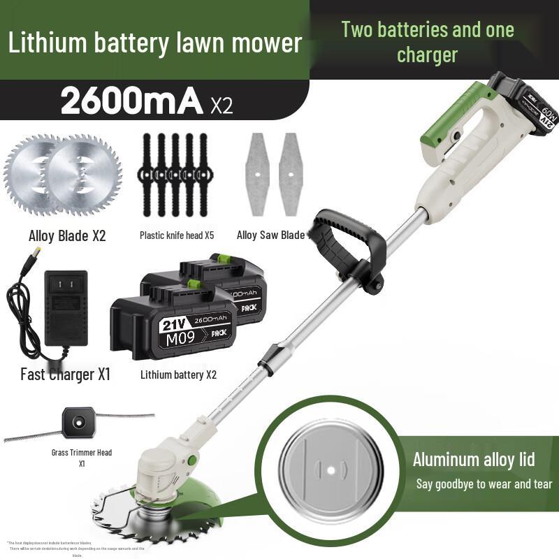 Laipusen Akku-Hand-Gartenschneider & Rasenmäher CN-Stecker (Adapter enthalten)