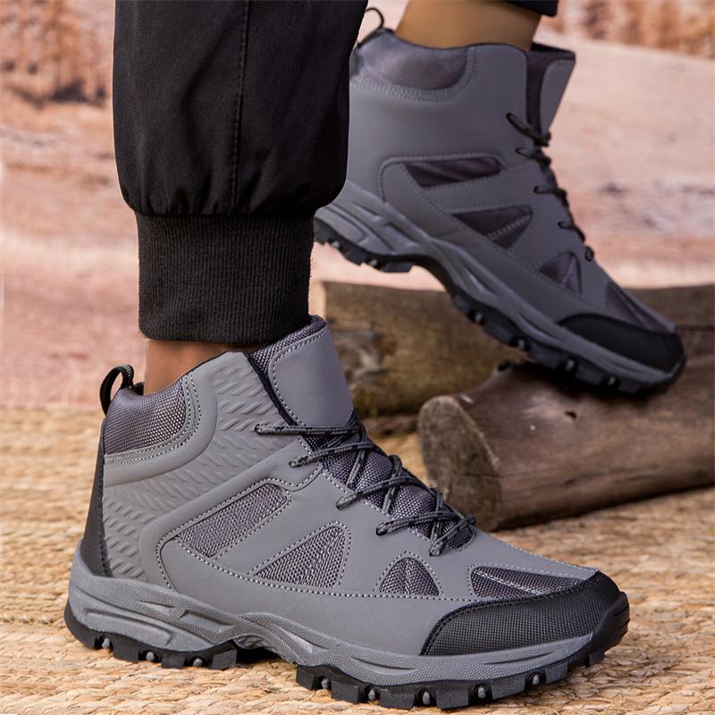 Winter Hot Selling Men's Hiking Shoes Thick Soled Wear-resistant High-quality Brand Men's Leather Casual Shoes Sports Shoes