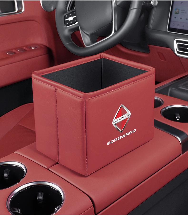Borgward BX Series Car Storage and Folding Trash Can Box