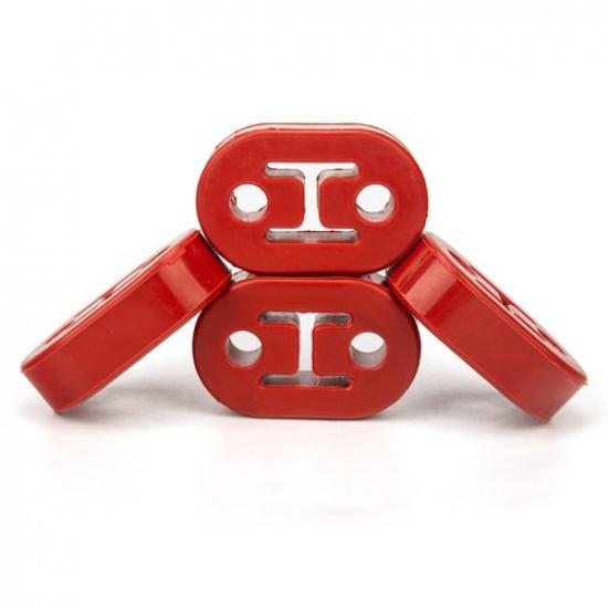 4Pcs UniversalHeavy Duty Rubber Tail Pipe Mount Bracket Exhaust Hanger Car