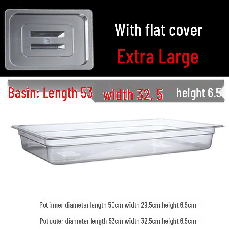 Rectangular Transparent Acrylic Food Display Tray