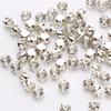 Top Quality 3-6mm Claw Sew On Rhinestones Clear Crystal Color Sliver Base Sewing Stone DIY Decoration