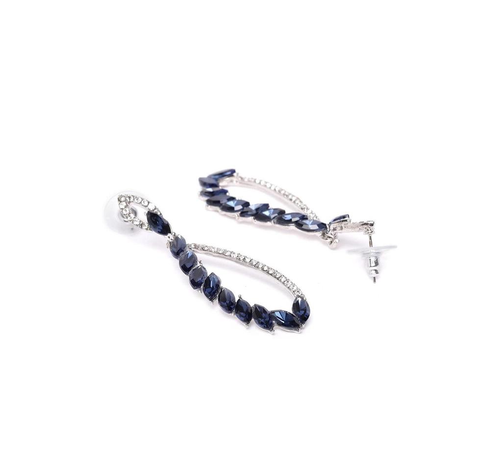 Schmuck von Prominenten inspiriert Kristallbesetzte Hängeohrringe Ohrringe für Mädchen und Frauen