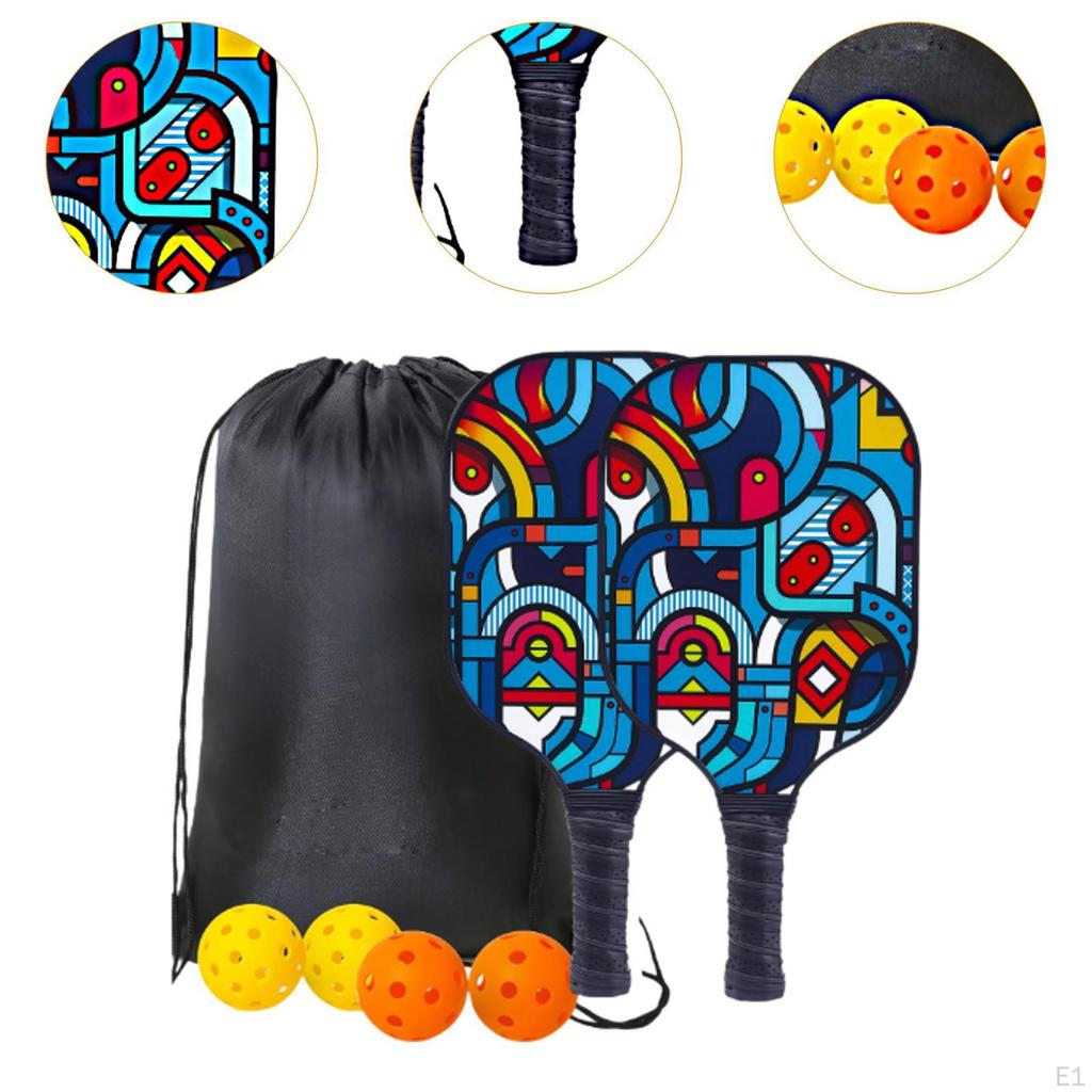 Pickleball Paddle Equipment Racquets for Practice Outdoor Playing With Drawstring bag