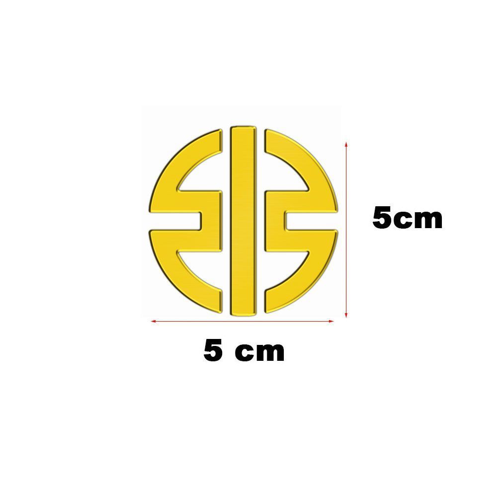Kawasaki motorcycle head logo 3D car sticker personalized decoration waterproof sticker locomotive electric vehicle modification labeling