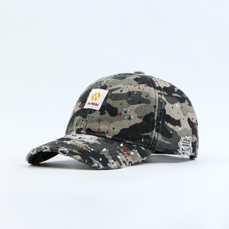 

Новая бейсболка с тканой эмблемой, цветной акцент для увеличения и углубления уличной ретро-кепки камуфляжный