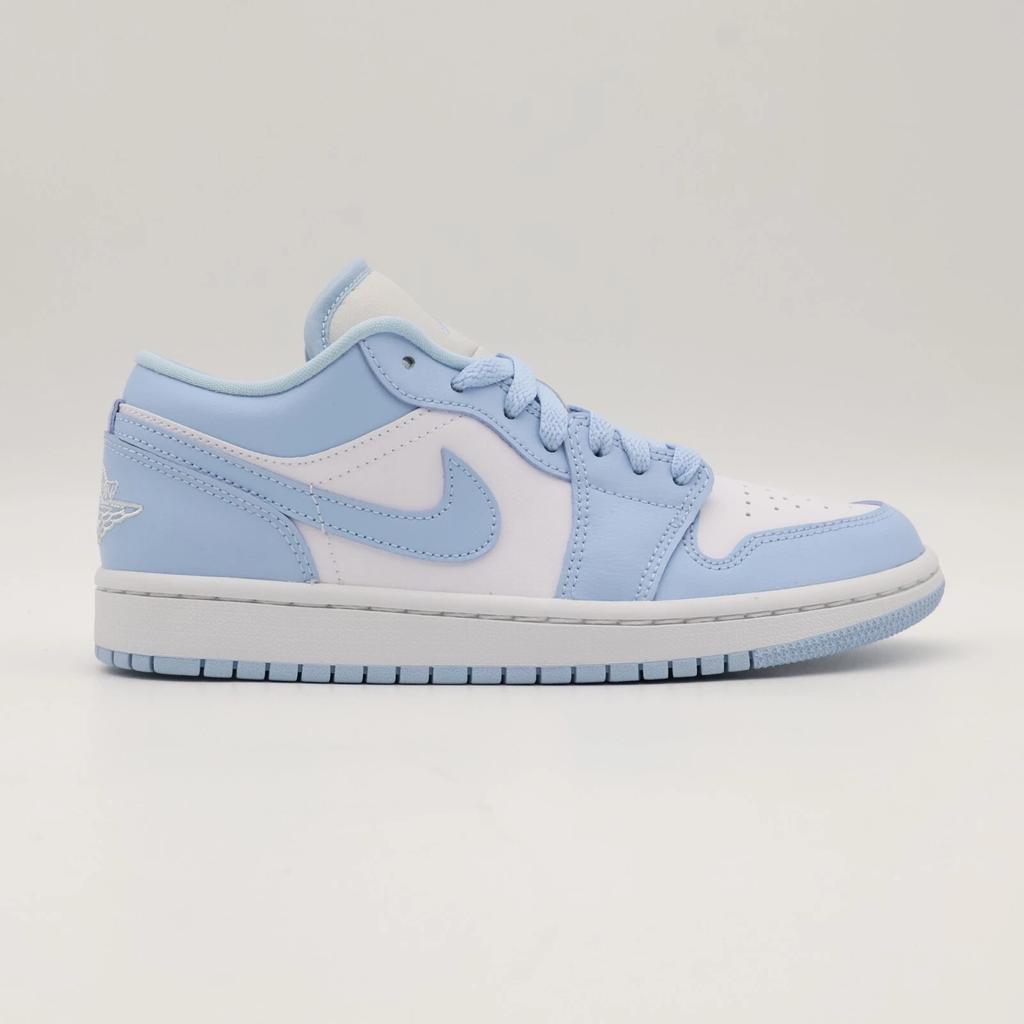 DC0774-141 Nike Jordan 1 Low Aluminum Ice Blue White Sky University (Women's)