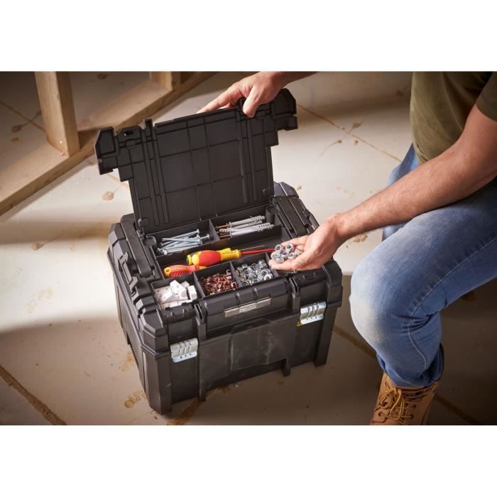 Coffre Avec Organiseur PRO-STACK™ - STANLEY FATMAX - FMST1-75796 - 23 L - Charge 30 Kg