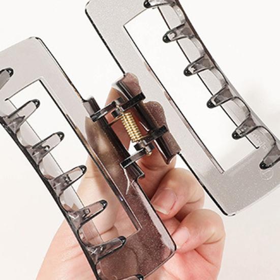 Women Hair Claw Anti-slip Teeth Strong Grip Shark Hair Clip Large Size Back Head Hair Clamp Hair Accessories
