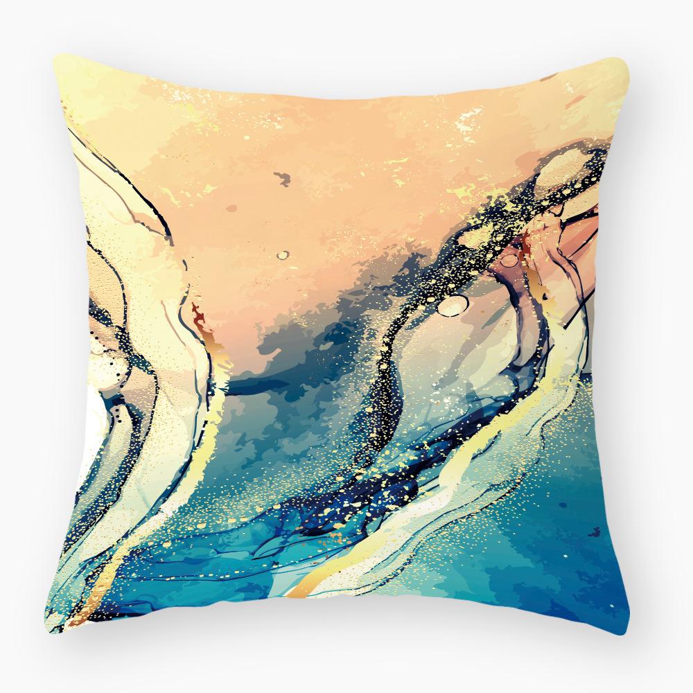 Ins Eyelash Printing Pillowcase Peach Leather Velvet Pillowcase Pillowcase Super Soft Pillowcase Sofa Decoration Pillow