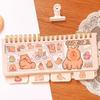 Color Page Capybara Notebook Kawaii Mini Writing Pad Stationery Small Notepad  Decor