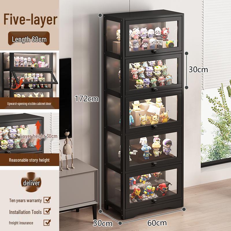 Acrylic Glass Display Cabinet with Lock for Toys and Prizes