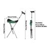 Walking Cane with Seat Foldable Walking Stick Seat Anti-slip Crutches Stool Mobility Aid for Elderly Men Women Travel Climbing