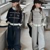 2025 Girls' Fashionable Spring & Autumn Tracksuit: Stylish Jacket for Big Kids