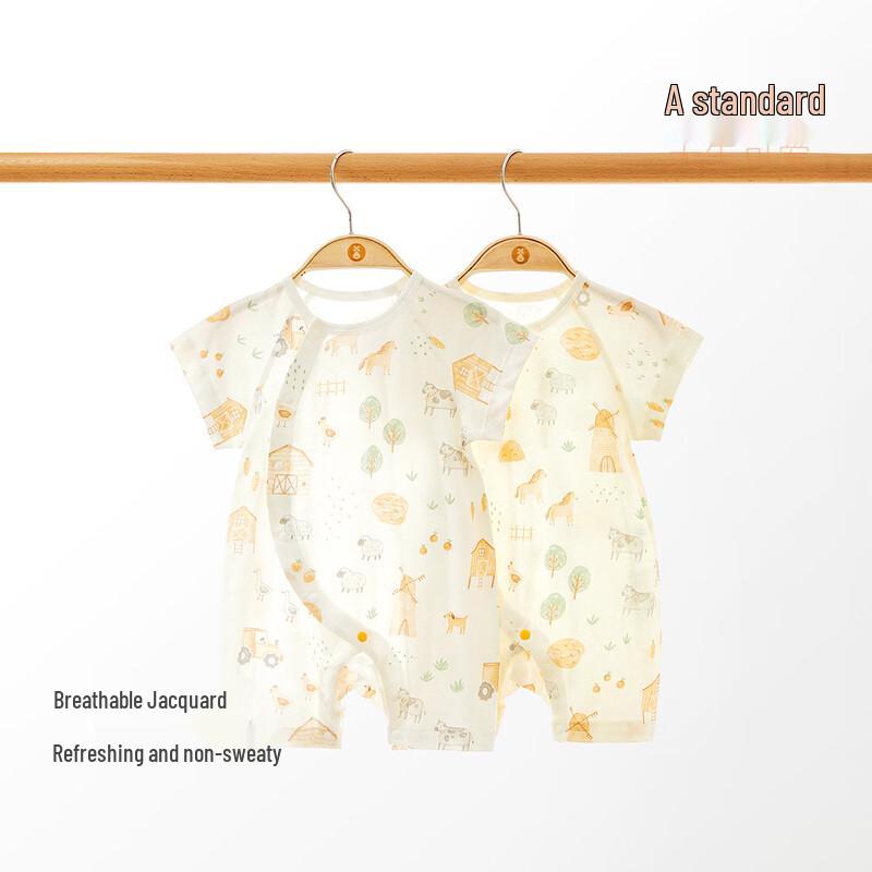 Baby Summer Cotton Short-Sleeve Romper