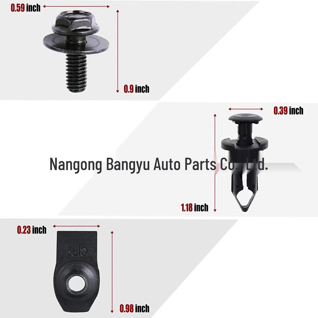 45PCS Bagged Snap Fasteners for Nissan/Infiniti Engine Guard & Mudguard