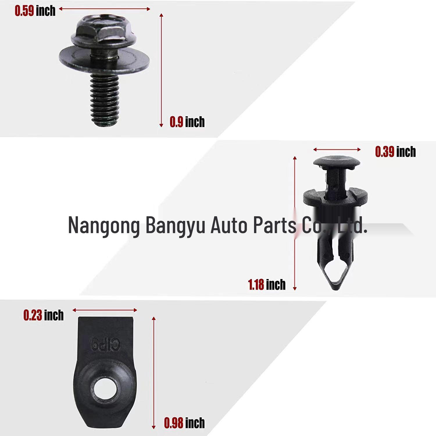 

45 шт. Упакованные кнопочные застежки для защиты двигателя и брызговика Nissan/Infiniti