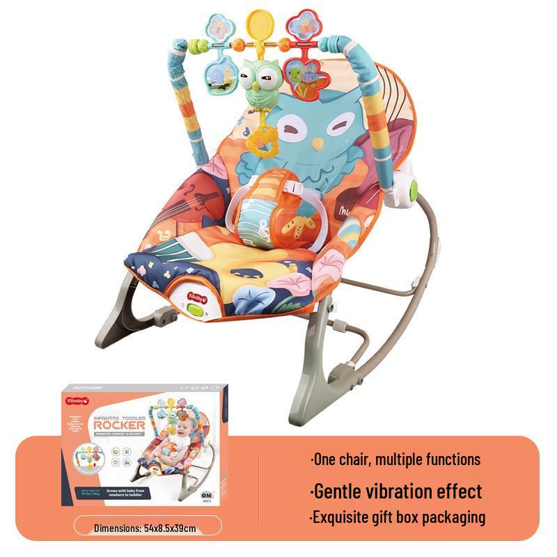 Multifunctional Baby Rocking Chair with Music and Vibration Soothing Cradle Bed