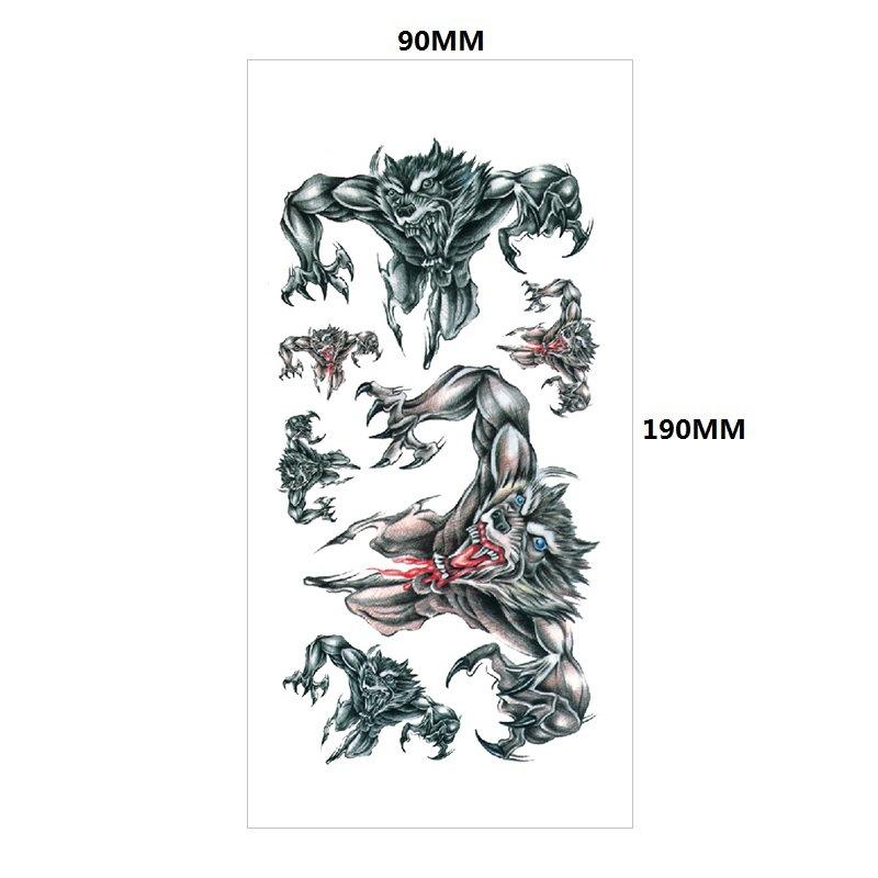 English Tattoo Sticker Feather Red Lip Totem Arm Circle Set Simulation Waterproof Tattoo Sticker