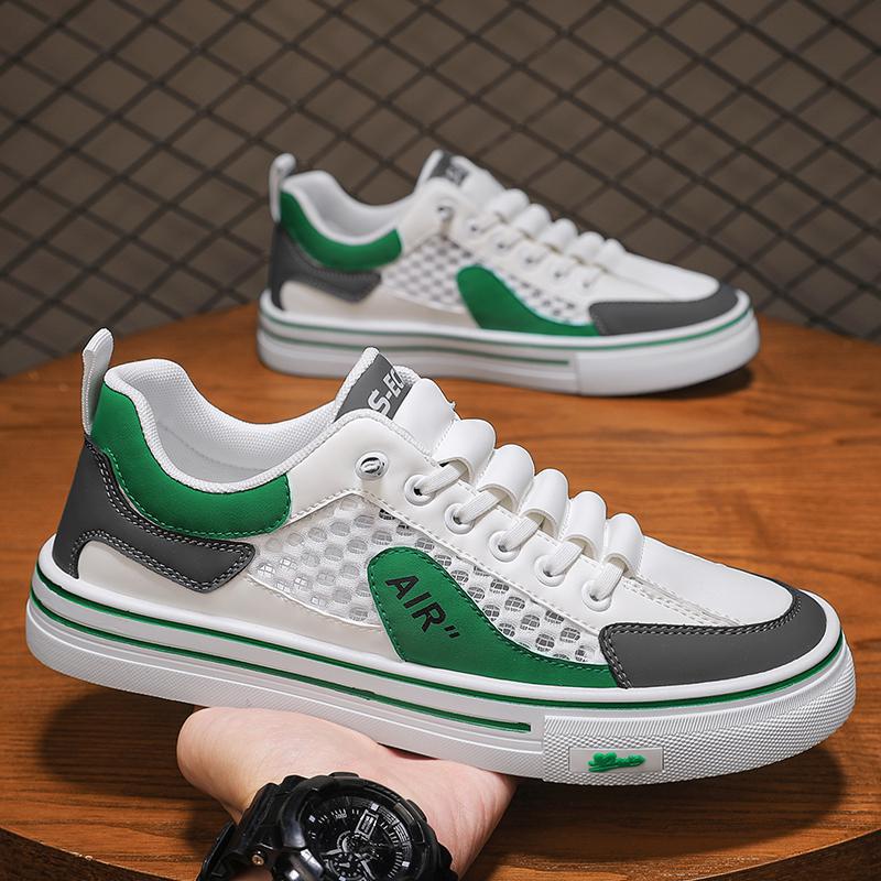 Men's Shoes 2025 Summer New Breathable Mesh Sports Casual Shoes Trend Versatile Fashion Men's Board Shoes Student Tide Shoes