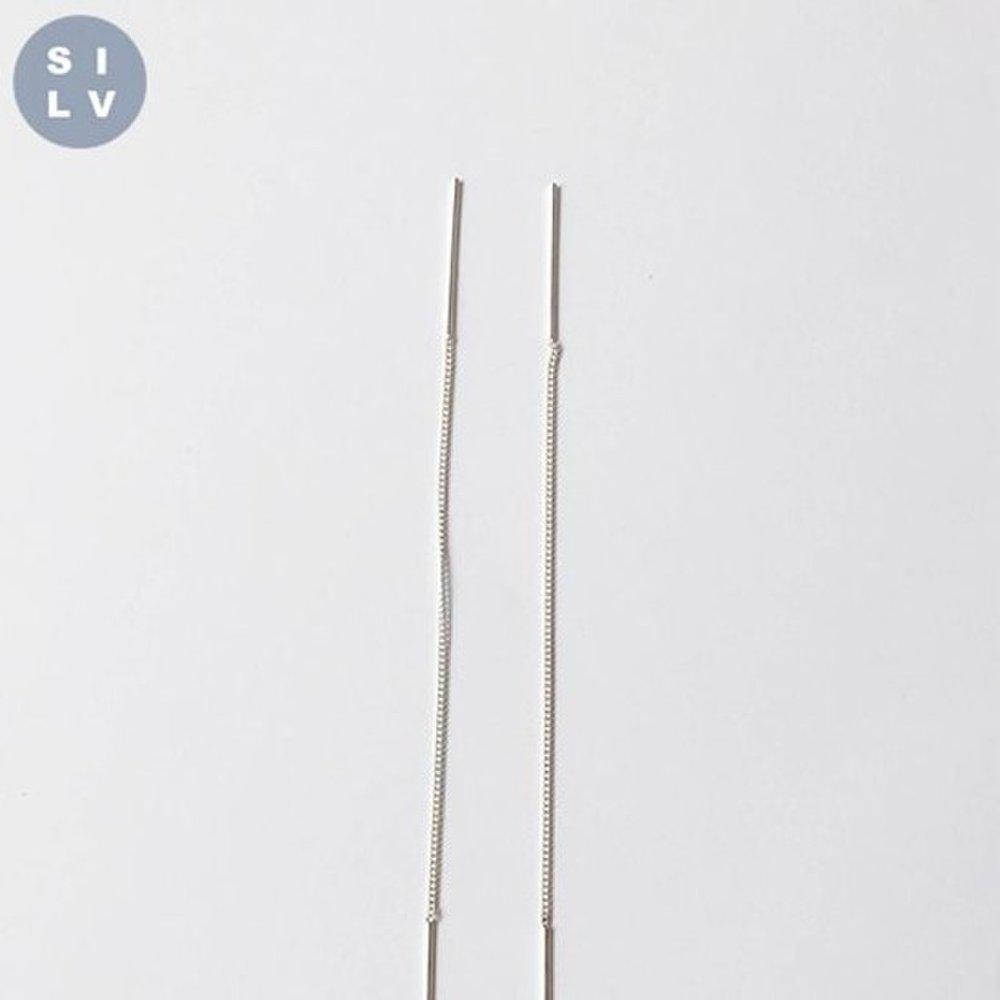 (Silver925) Simple Drop Earring Silver 925 Ear Cuff Bracelet