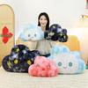 Cartoon Cloud Plush Pillow: Emoji Cushion for Bedside, Bay Window, Office Chair & Girls' Room