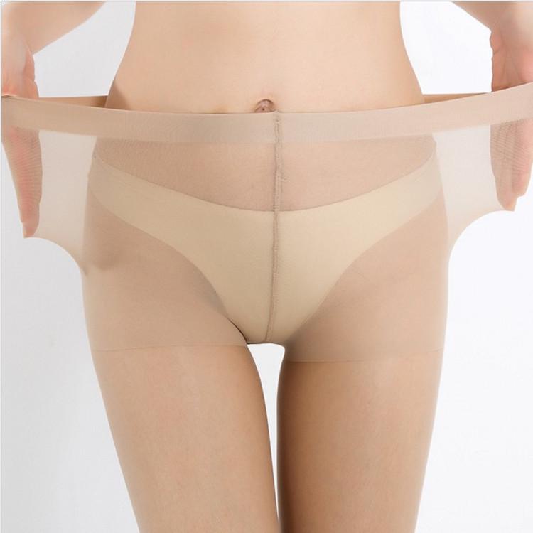 Spring & Summer Women's Ultra-Thin 10D Silk Pantyhose with Sexy Bikini and Butterfly Crotch Design