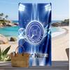 Portsmouth FC Personalized Printed Beach Towel Soccer Logo Support Custom Name Text Absorbent Towel For Sport Travel Special Gift
