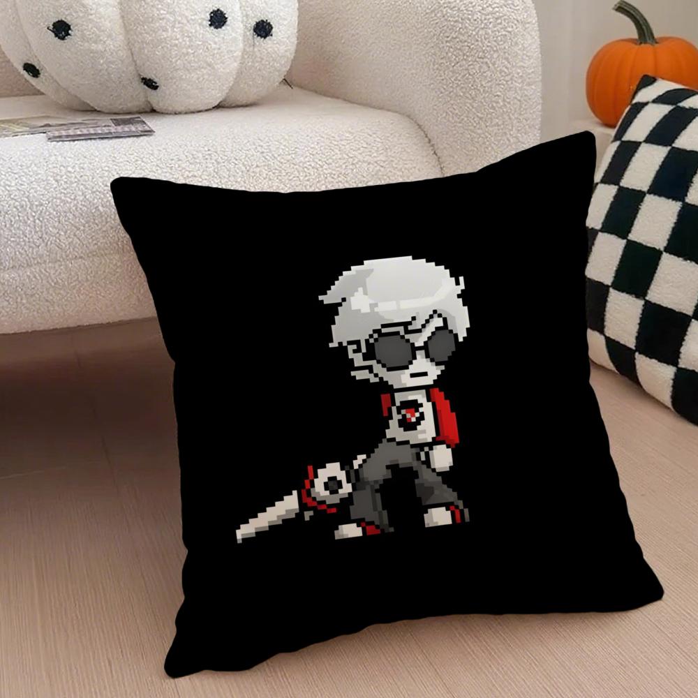 

Quirky Webcomic American Novel HHomestuck Cushion Cover Throw Pillow Cover Hidden Button Durable Polyester Chair Cushion 30X30cm