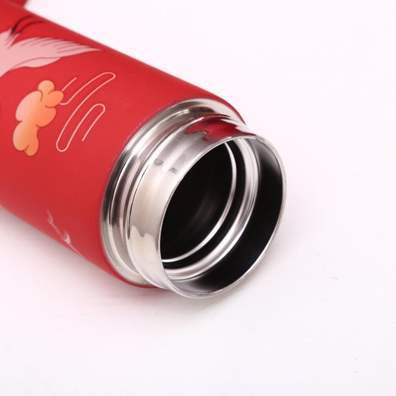 Thermos Cup 304 Stainless Steel Warm Water Cup Large Capacity Portable Tea Cups for Men and Women Chinese Style.