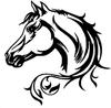 1pc Horse Head Metal Wall Art Home 2D Silhouette Wall Decoration Iron Art Silhouette Wall Sticker Wall decor metal wall hanging