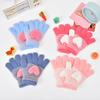 Children's Gloves, Boys and Girls Five-finger Gloves, Children's Autumn and Winter Warm and Antifreeze Sub-finger Cartoon Cute