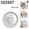 50Pz Coperchi con Anello di Tiraggio per Bevande Soda Birra Cola Coperchi per Lattine Alimentari Sigillo Copertura Mantenere Fresco 52Mm Coperchi per Lattine