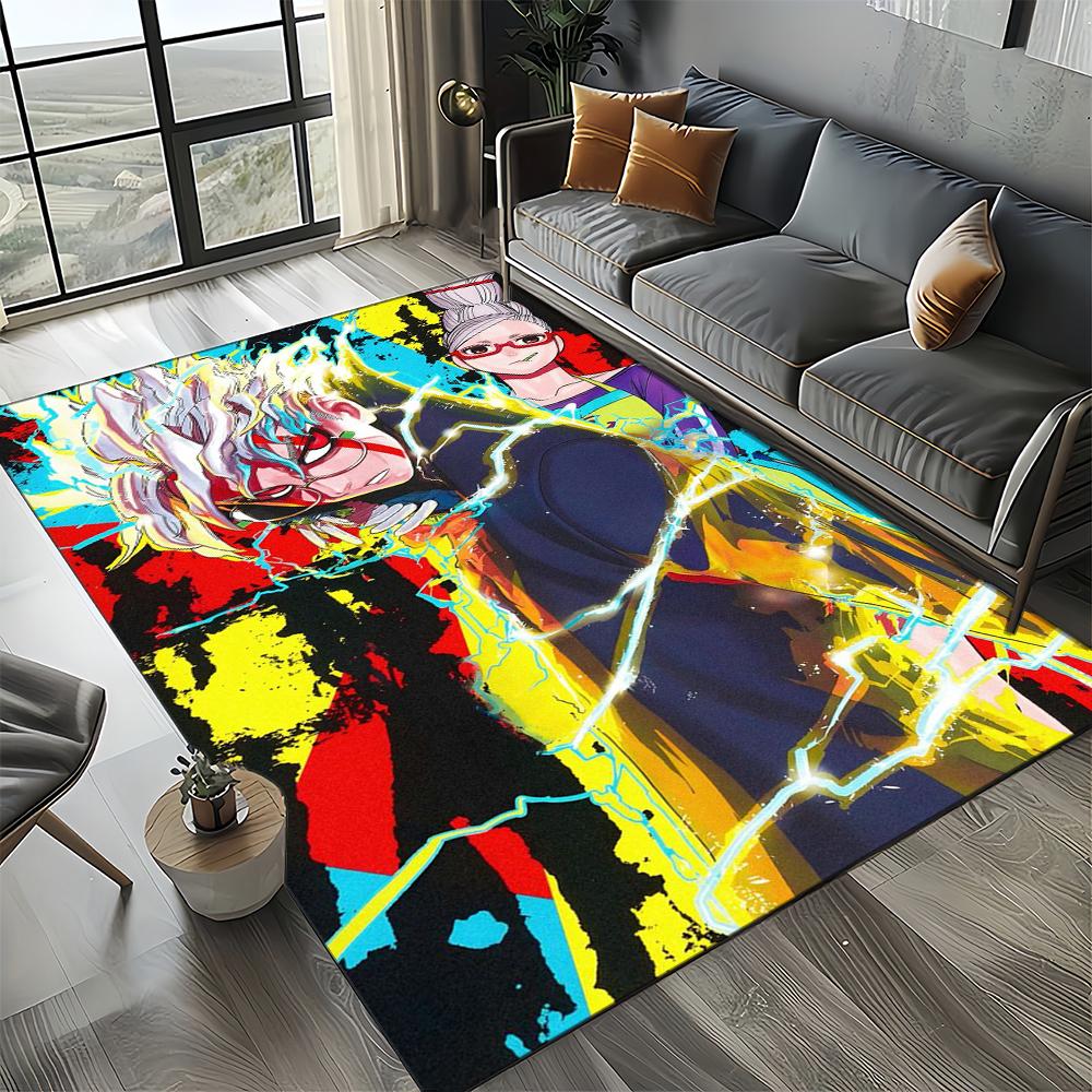 3D DAN DA DAN Anime Cartoon Teppich für Wohnzimmer Schlafzimmer Zuhause Sofa Dekoration, Kinder Spiel Rutschfeste Bodenmatte Geschenk
