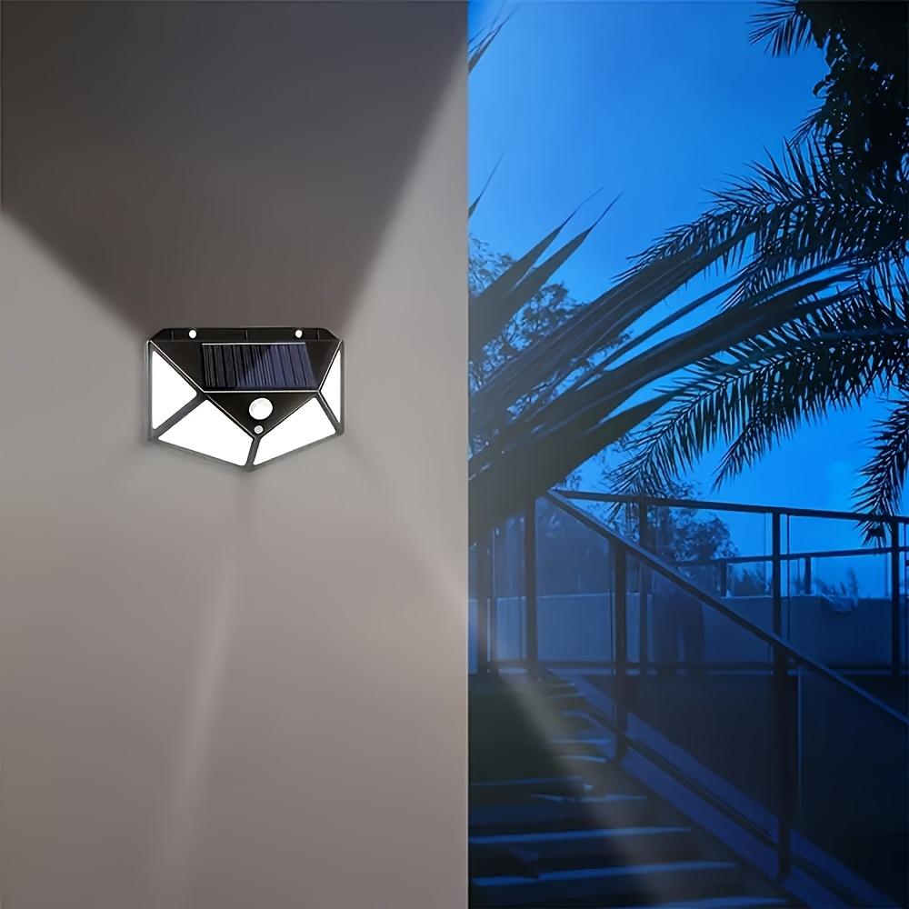 Intelligent Outdoor Solar Wall Light Induction Wall Light,100LED Floodlight,suitable for Porch,courtyard,terrace,garage,garden,energy-saving Lighting