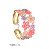 Atoztide Stainless Steel Multiple Style Candy Color Oil Dripping Bracelet for Women Irregular Cuff Bangle Christmas Jewelry Gift