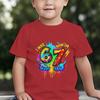 Regalo per il 7° Compleanno T-shirt Grafica Abbigliamento Bambina Bambino 6 7 Meme Morbida Maglietta in Cotone T-shirt Bambini Avevo 6 Anni Ora Ne Ho 7 Maglietta per il Compleanno