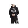 Adidas Originals Kleeblatt-Logo bedrucktes Langarm-Kapuzensweatshirt Unisex-Sweatshirt Schwarz IA6392