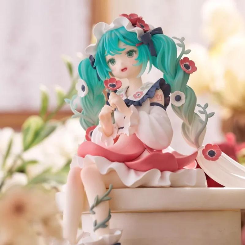 Original FuRyu Hatsune Miku Flower Fairy Anime Figure Toys PVC Model Collection Action Figurine Doll Gift