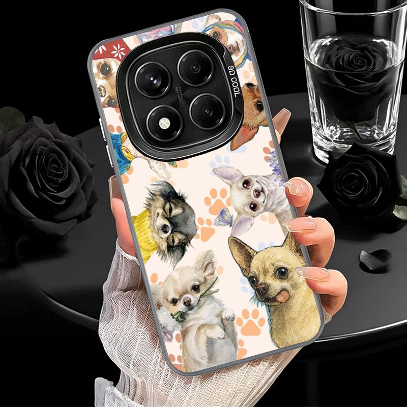 Chihuahua Puppy Teacup Dog Soft Phone Case for Xiaomi Redmi Note 13 14 15 Pro Plus 12S 12 11S 11 11T 10S 10 Shockproof Cover Bac
