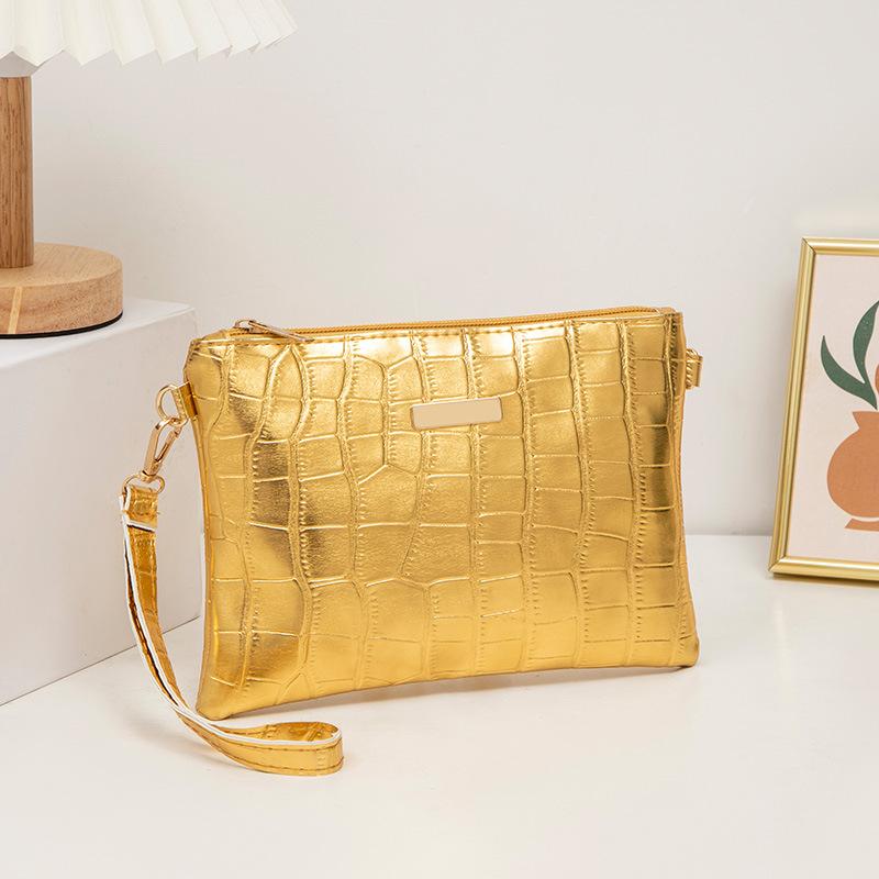 

Personalized glossy pu leather stone pattern small square bag, small and exquisite mini shoulder messenger bag, fashionable mobile phone bag for women жовтий