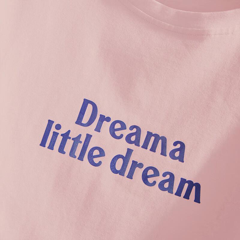 Women's Letter Print Loose Fit Round Neck T-shirt