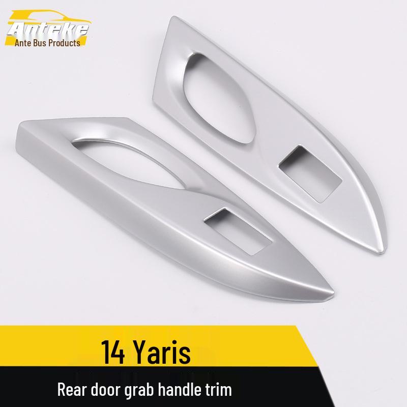 14 Yaris Rear Door Armrest Decorative Frame with Electroplated Handle Pull Patch