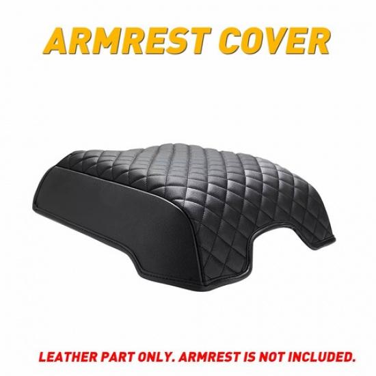 

Black Console Center Lid Cushion Pad Armrest Cover Fit Ford F150 F250 F350 F450