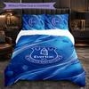Set Biancheria da Letto Everton Football 3 Pezzi Morbido Set Copripiumino con Federe Set Decorazione Camera da Letto per la Casa