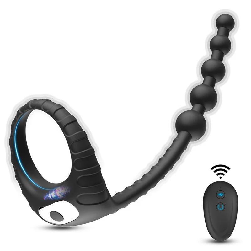 Pocket Pusssy Rings For Man Vibrating Magic Wand Sleeve For Penis Simulators Men Sexy Tools Ass Plug Adult Products God Toys