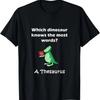 Dinosaur Thesaurus Funny Grammar Joke Teacher T-Shirt